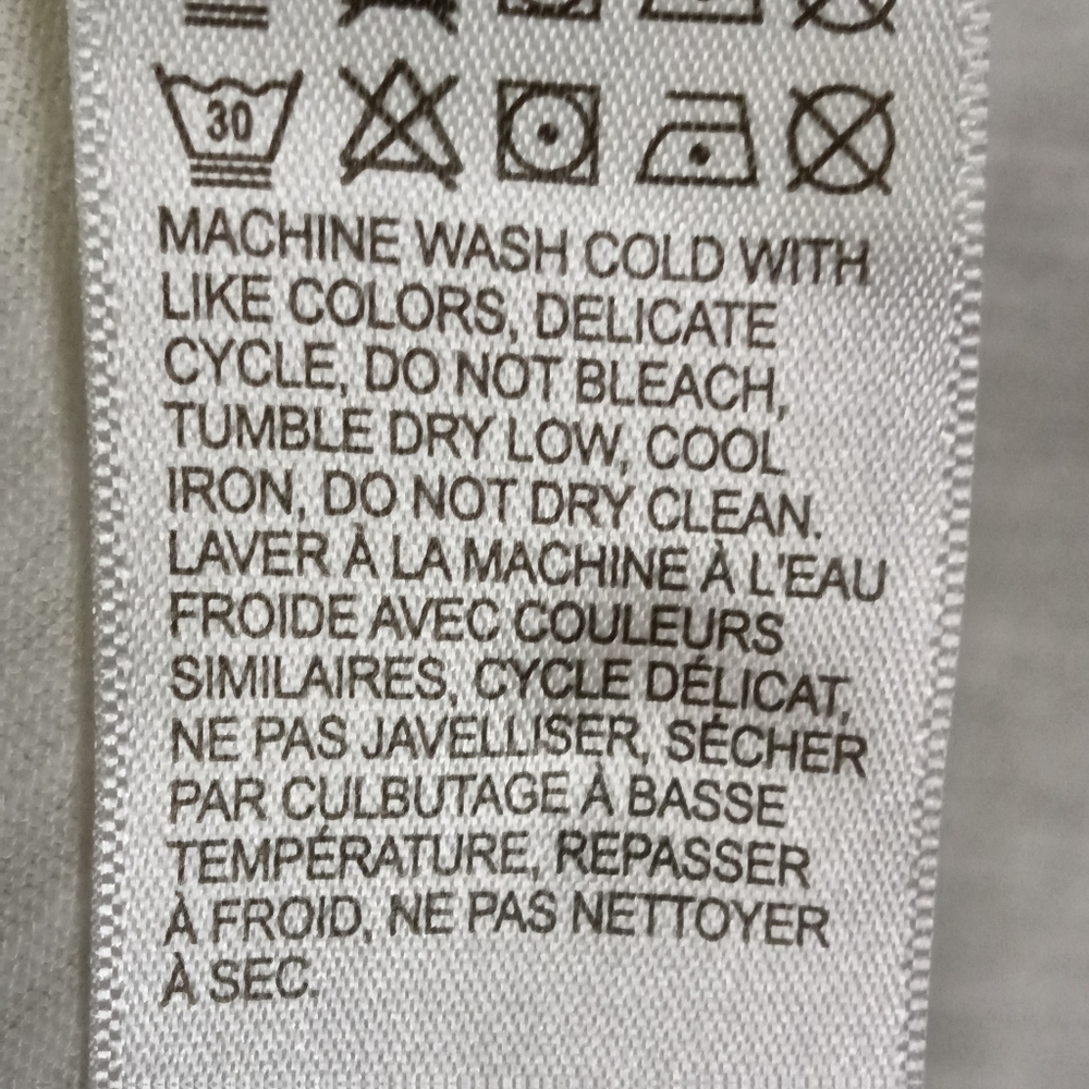 Lucky Brand White Lace Detail Boho Top Small - Picture 9 of 9